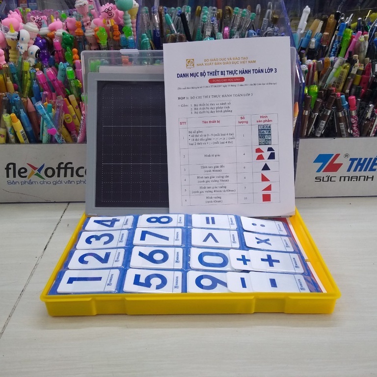 Bộ thiết bị thực hành môn toán lớp 3