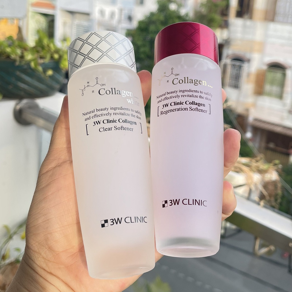 Nước hoa hồng 3w Clinic colagen sạch da, dưỡng trắng, tái tạo da 150 ml