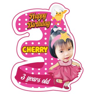 Cây số tuổi kèm chibi bé