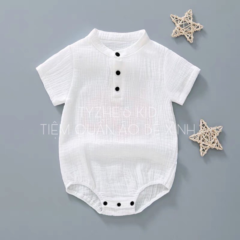 Bodysuit chất xô muslin cho bé