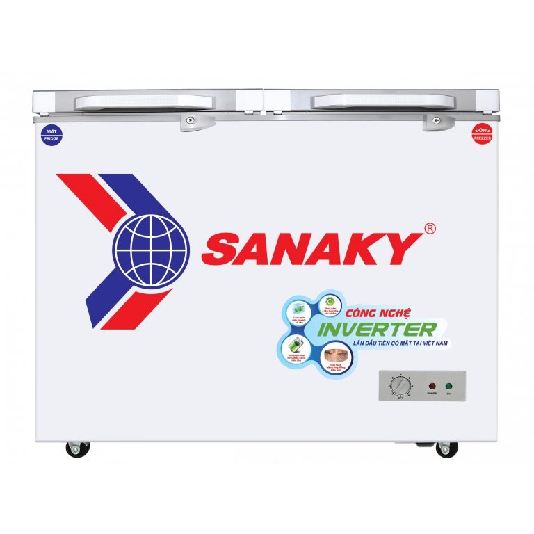 Tủ đông Inverter SANAKY VH-2899A4K 235L- MẶT KÍNH CƯỜNG LỰC, 1 NGĂN 2 CÁNH, DÀN LẠNH ĐỒNG, MIỄN PHÍ GIAO HÀNG HCM.