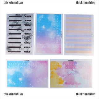 <Hot~new>Kalimba Scale Sticker Percussion Parts for Learner Musical Instrument Kit