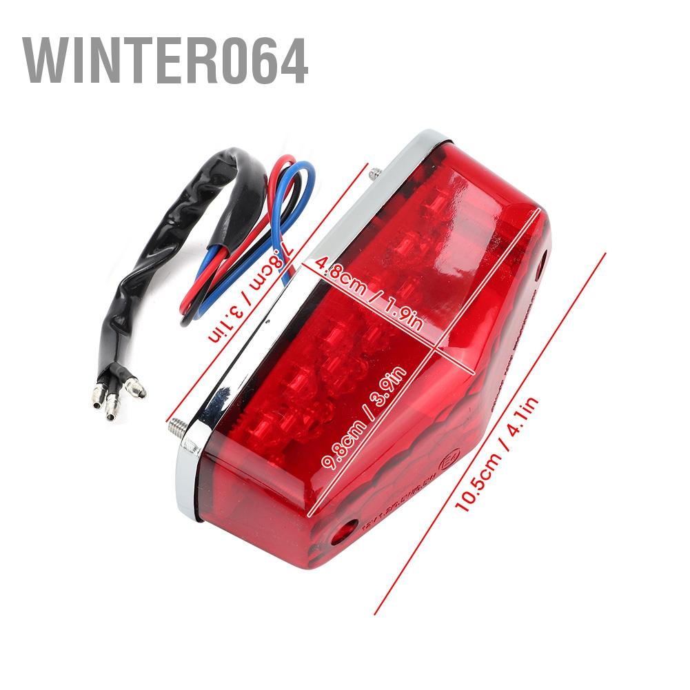 Đèn hậu LED dành cho xe máy Đèn hậu đỗ xe Phanh dừng đèn Xe máy Phụ kiện cho xe máy Yamaha Winter064