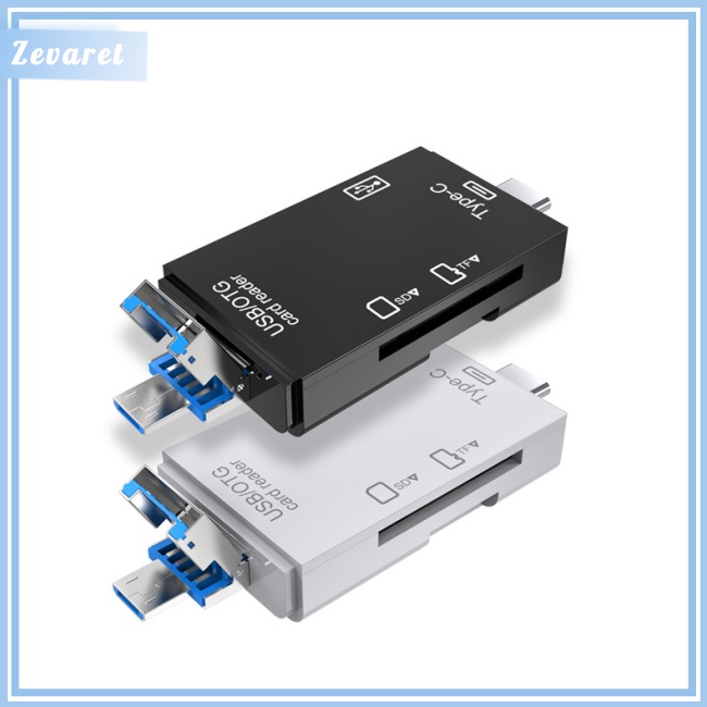 Đầu Đọc Thẻ Nhớ Zevaret Tf Sd Usb 2.0 Type C Đa Chức Năng