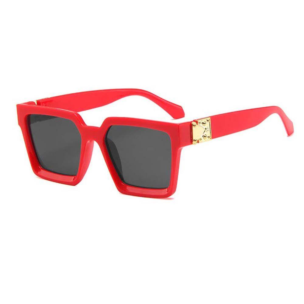 Kính Mát Gọng Vuông Kim Loại Phong Cách Hàn Quốc Sang Trọng Cho Nữ