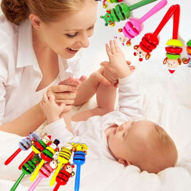 Lục lạc gỗ cho bé