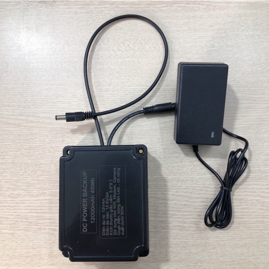 Pin lưu điện Wifi, modem, camera liên tục 8-10 giờ, 4-5 giờ sau khi mất điện