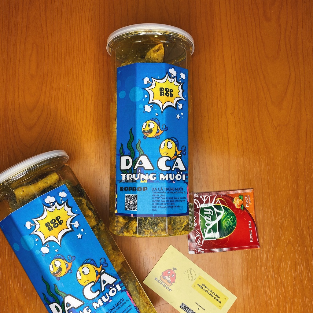 Da Cá Trứng Muối Sấy Giòn Roprop Hũ Pet 250g | BigBuy360 - bigbuy360.vn