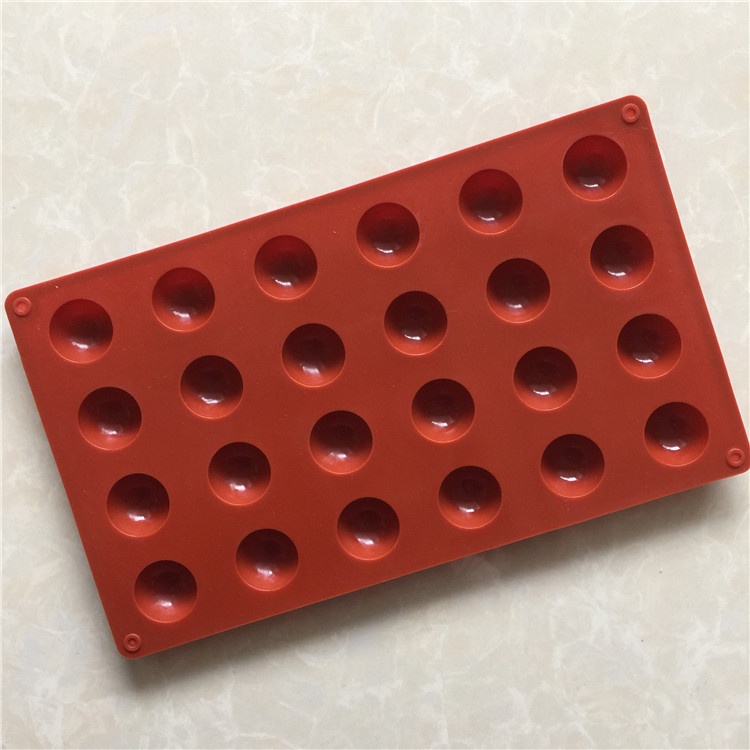 Khuôn Silicone Làm Bánh 15/18/24/35 Ngăn Hình Cầu