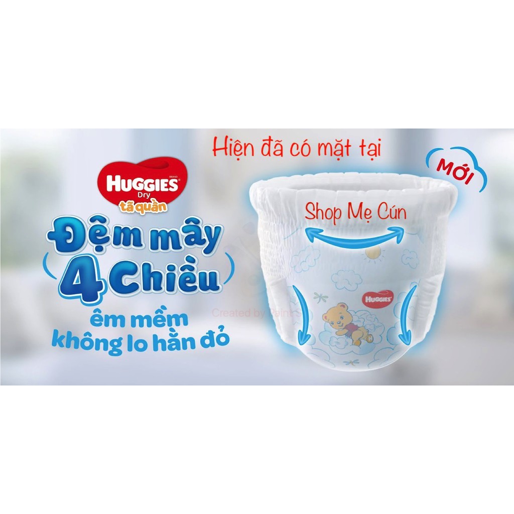 (TẶNG THÊM 8 MIẾNG) TÃ QUẦN HUGGIES M74/L68/XL62/XXL56