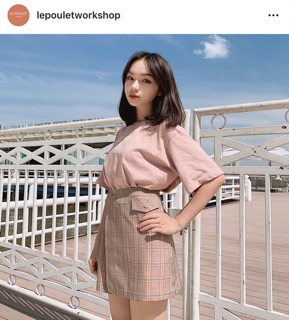 Chân váy PINK CARO
