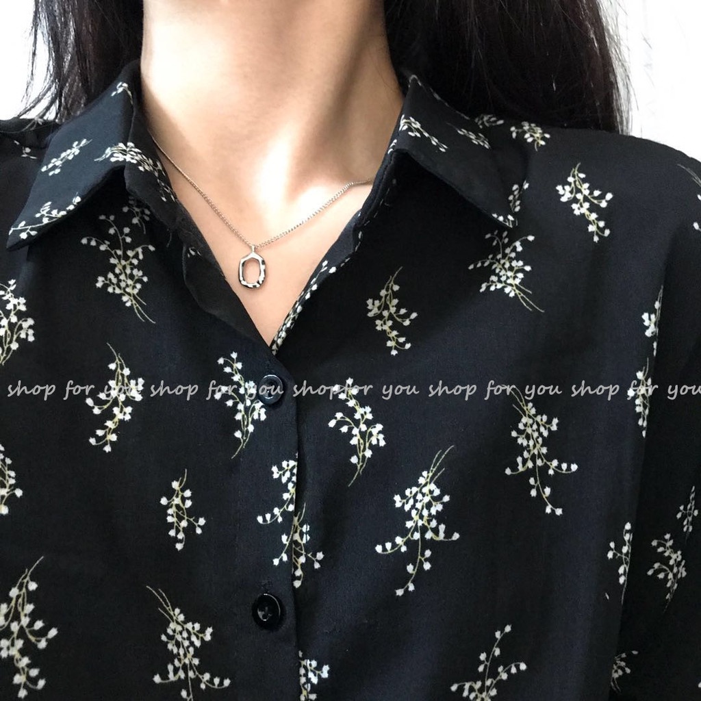 Vòng cổ Mặt oval Phong Cách Hàn Quốc Thời Trang Cho Nữ