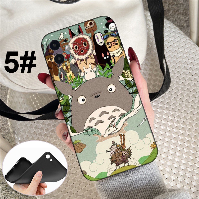 iPhone XR X Xs Max 7 8 6s 6 Plus 7+ 8+ 5 5s SE 2020 Soft Silicone Cover Phone Case Casing 154LQ Totoro Anime