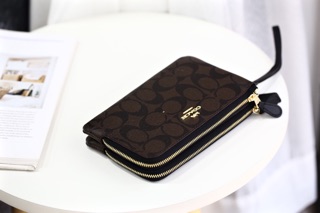 Ví Double Zip cầm tay 2 ngăn