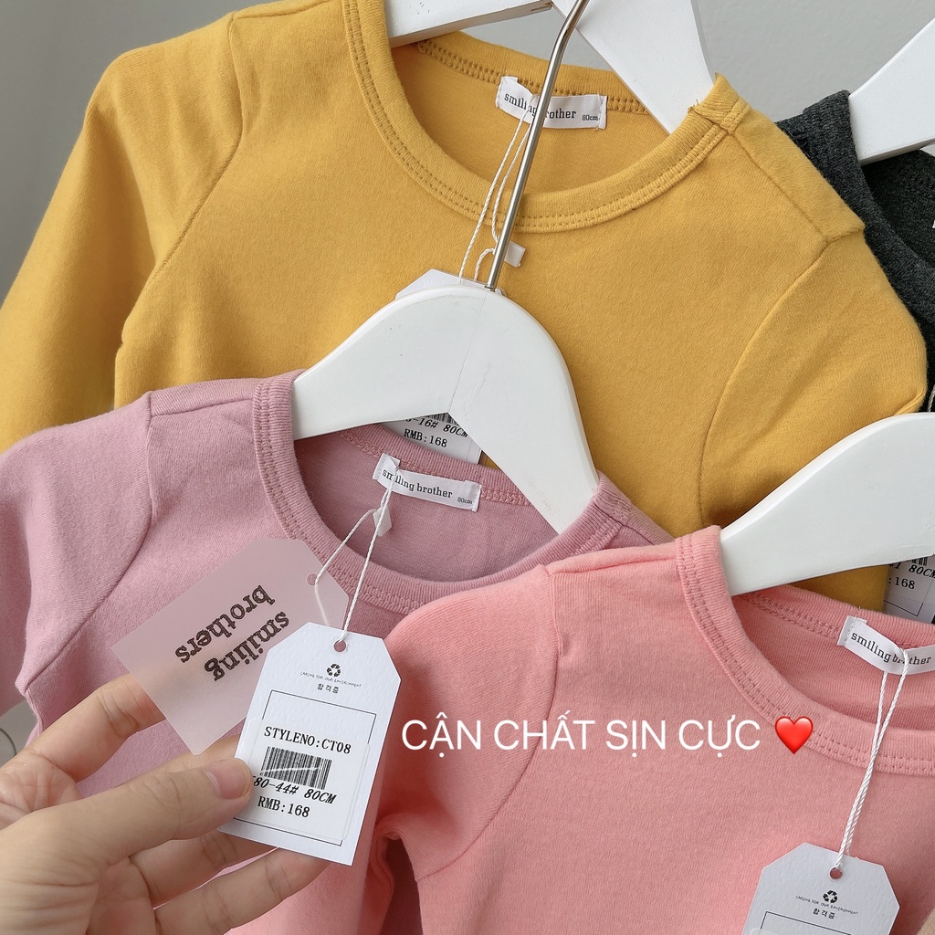 ÁO DÀI TAY XUẤT HÀN COTTON NỈ CAO CẤP CHO BÉ CT08