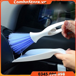 Bộ chổi xẻng vệ sinh nội thất ô tô đa năng