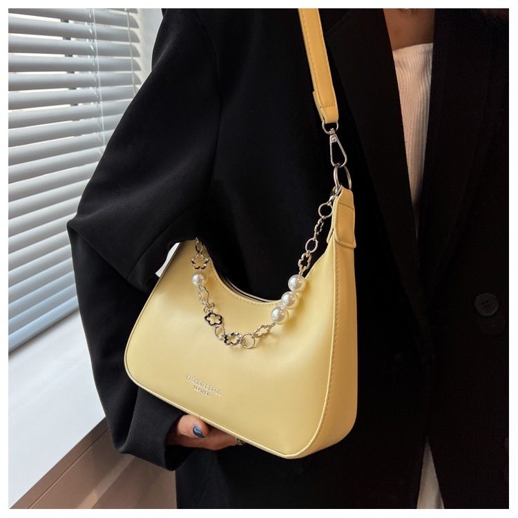 Túi Đeo JASMIN NOIR Chéo Da PU Hình Bán Nguyệt Xinh Xắn Cho Nữ