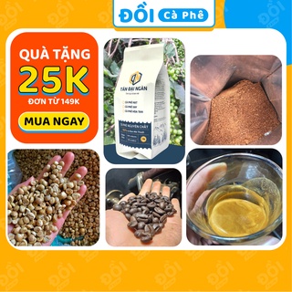 Cà phê pha phin ROBUSTA rang xay nguyên chất gu đậm loại bột  ĐỒI FARM