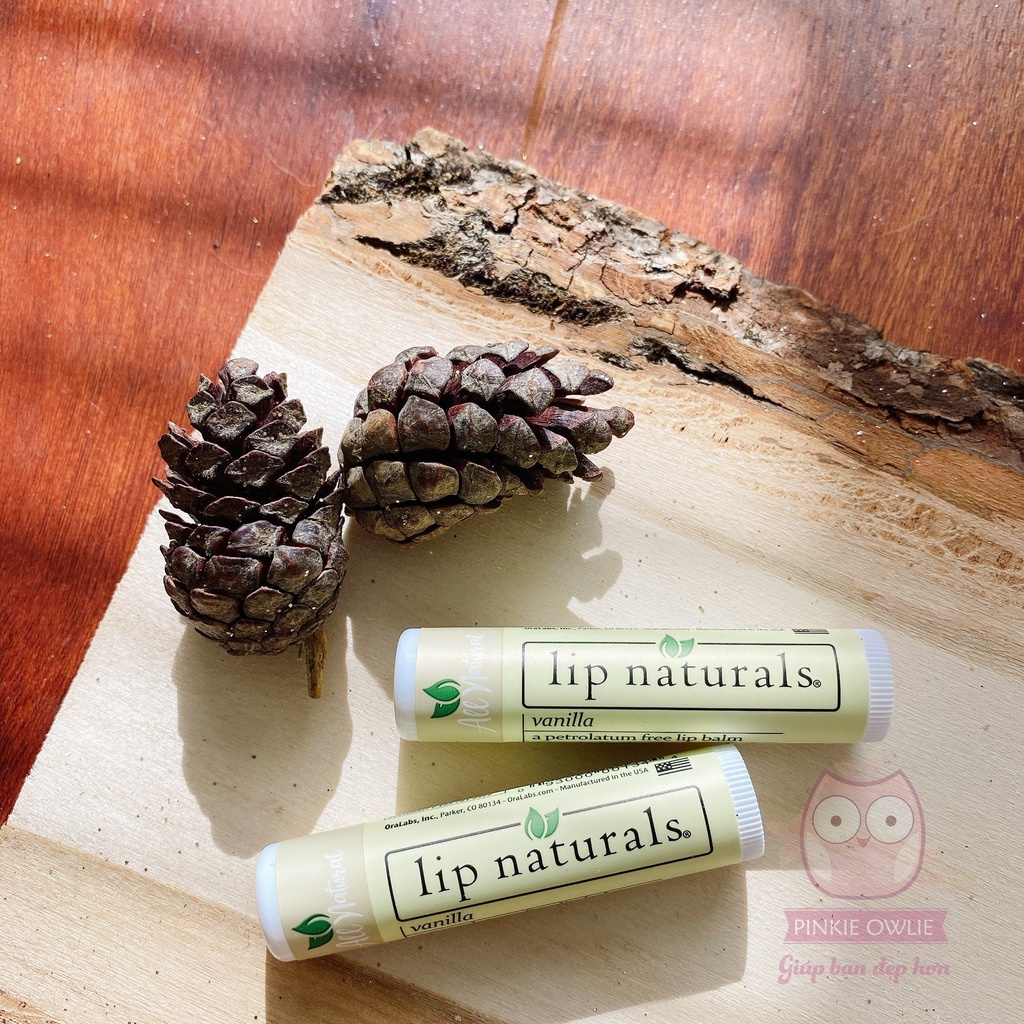 Son dưỡng không màu Lip Naturals hương vani/xoài/bạc hà