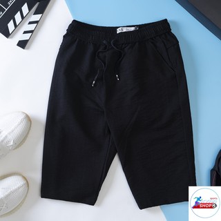 Quần ngố thời trang nam chất liệu vải đũi mềm mịn phom 40-80kg kynn shop