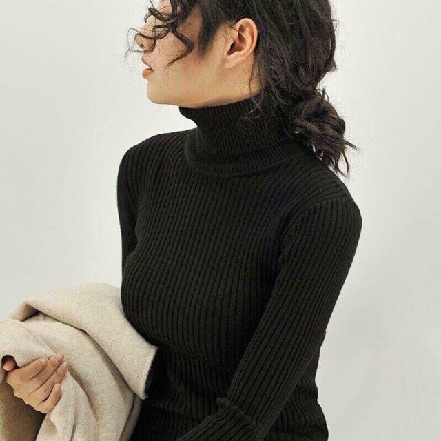 Áo len cổ lọ hàng quảng châu mềm mịn