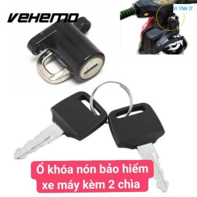 Ổ khóa nón bảo hiểm xe máy kèm 2 chìa