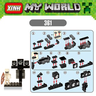 ALEX Bộ Lắp Ráp Trò Chơi Minecrafted X0127