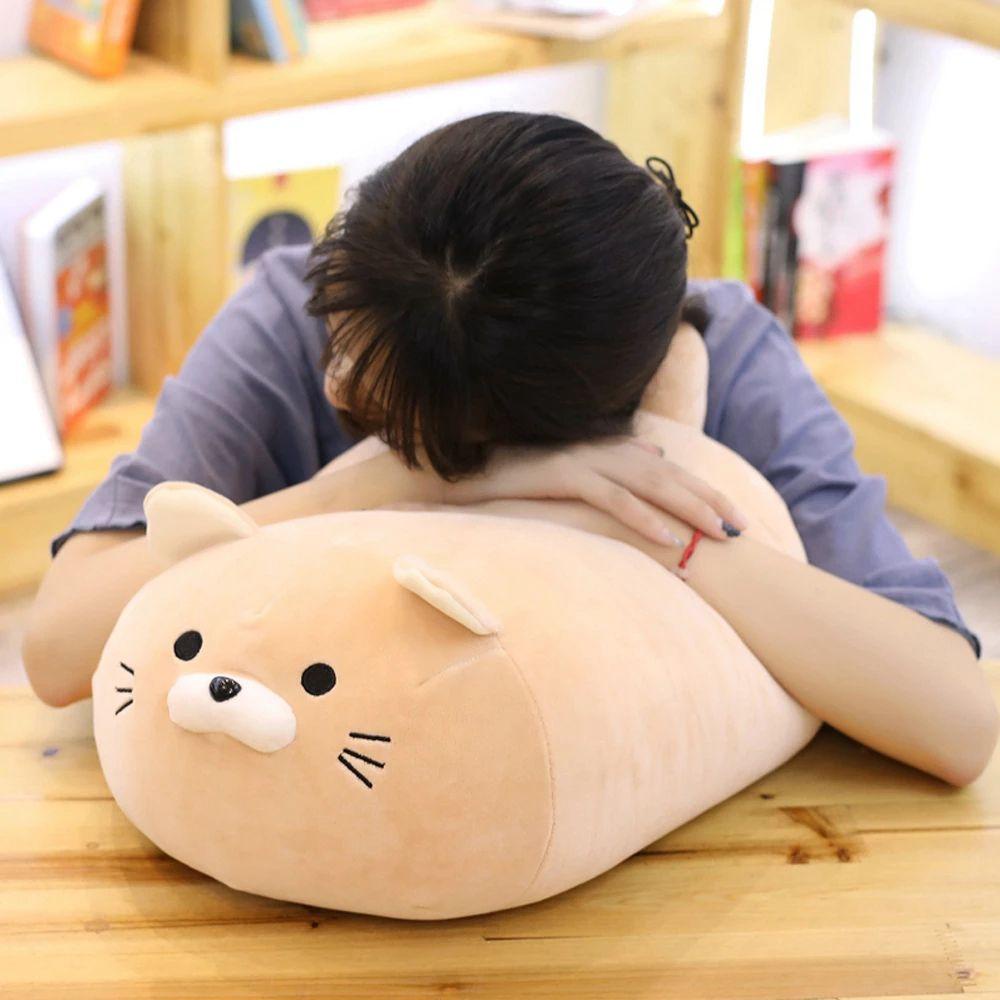 REBUY1 Mèo Pussy Nhồi Bông Mềm Mại Trang Trí Phòng Bé