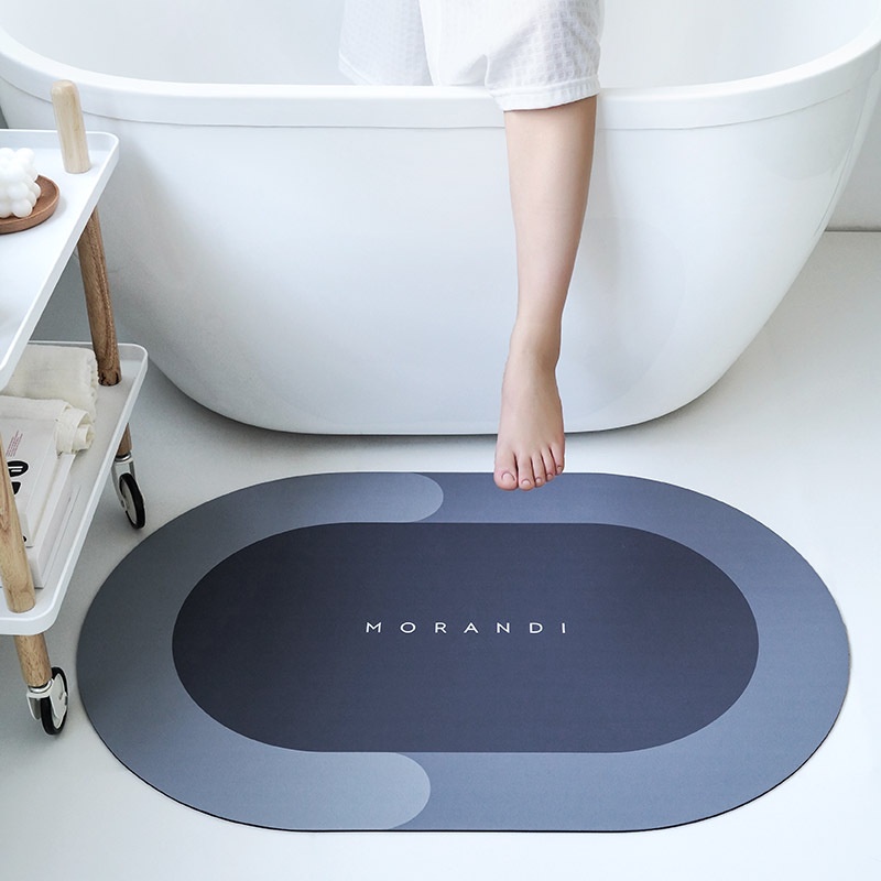 Thảm dậm chân Silicon thấm nước BATHMAT, Thảm lau chân mềm chống trơn