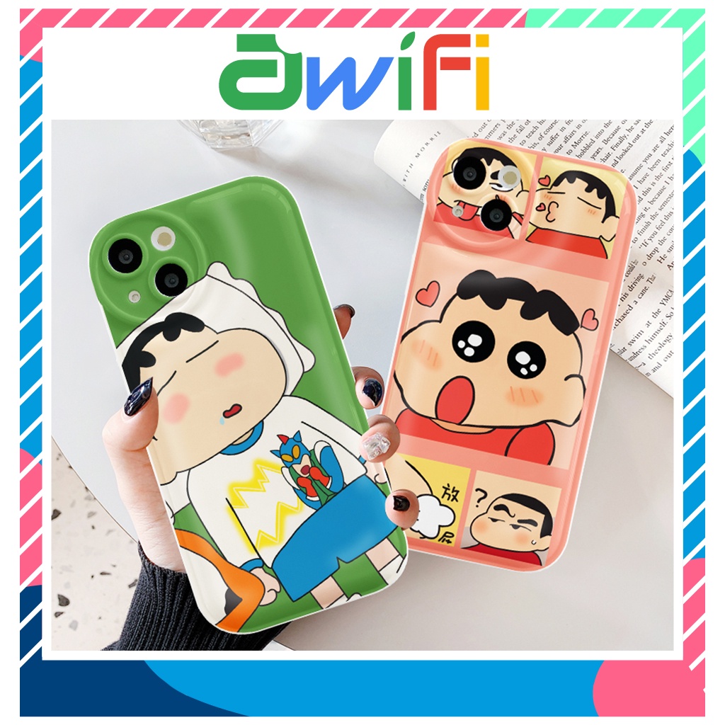 Ốp Lưng Iphone Đệm Khí Cậu Bé Shin 6/6Plus/6Splus/7/7Plus/8/8Plus/Xs/11/12/13/Pro/Max/Plus/Promax - Sale Hot E5 - 1