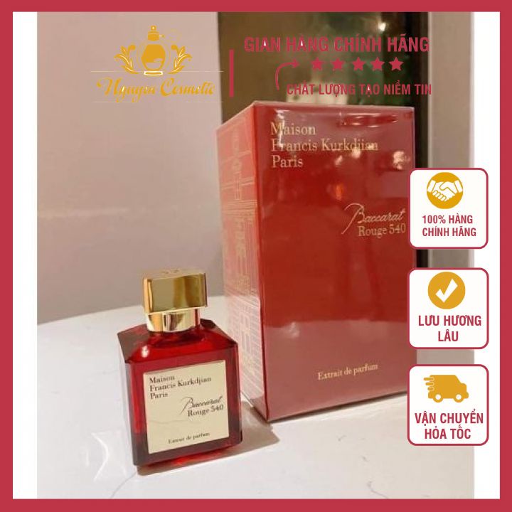 {BAO THƠM}Nước Hoa maison francis kurkdjian baccarat rouge 540 extrait de parfum ĐẲNG CẤP