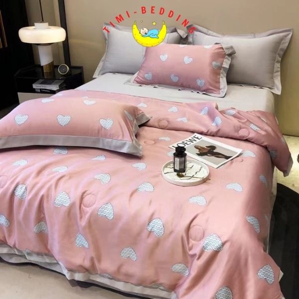 Chăn lụa thái mùa hè – Chăn hè lụa nhập khẩu cao cấp, mát mẻ 2x2,3m– Timibedding