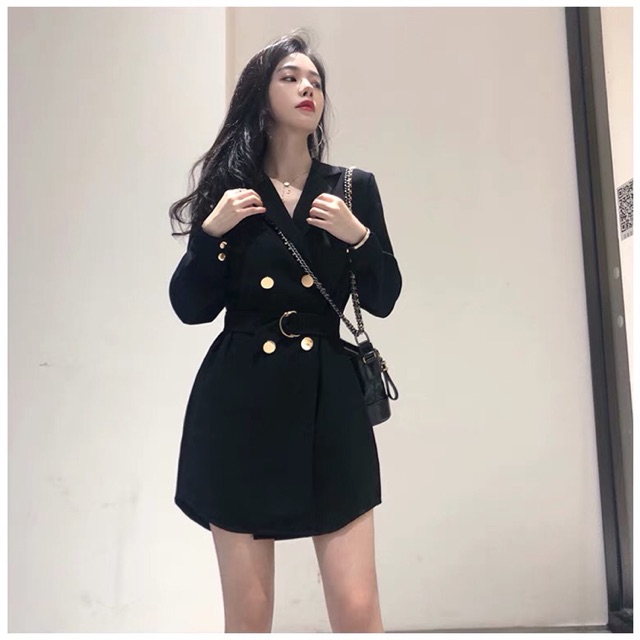 Váy sơ mi thắt đai chuẩn loại 1🎀