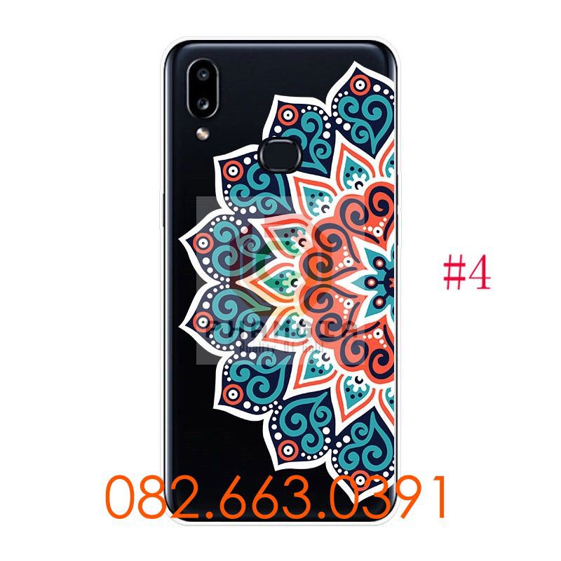 Ốp lưng Samsung A10s dẻo in hình bông hoa thổ cẩm