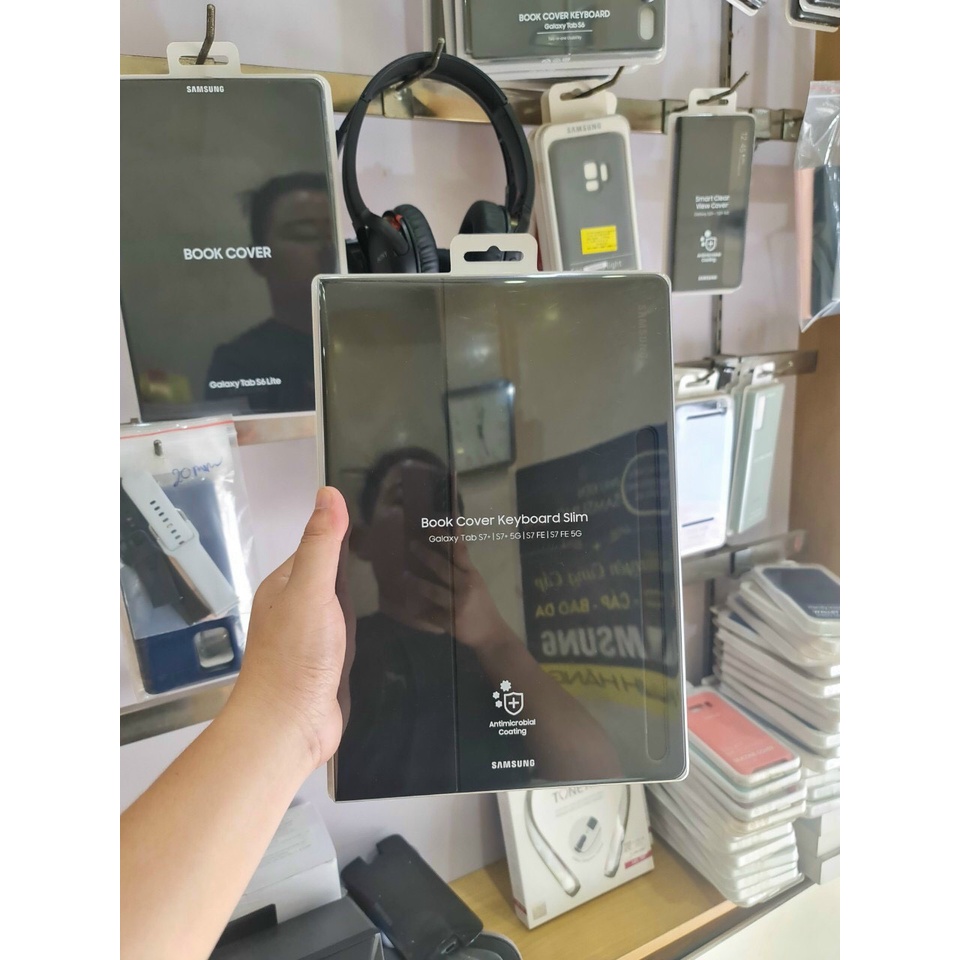 BAO DA BÀN PHÍM SAMSUNG GALAXY TAB S7 BOOK COVER KEYBOARD EF-DT870/TAB S7 PLUS/ TAB S7 FE