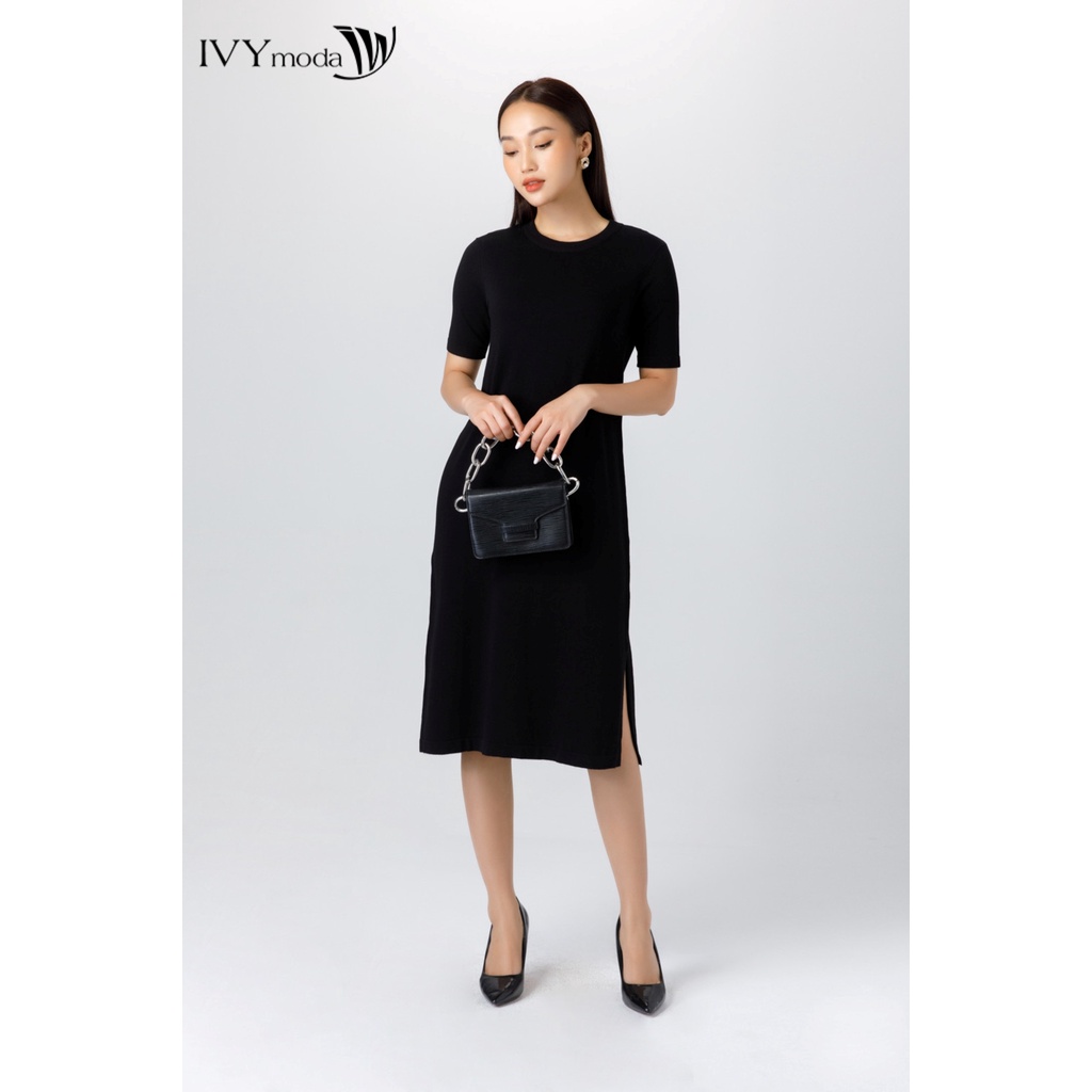 Đầm len nữ dáng suông IVY moda MS 42B8863