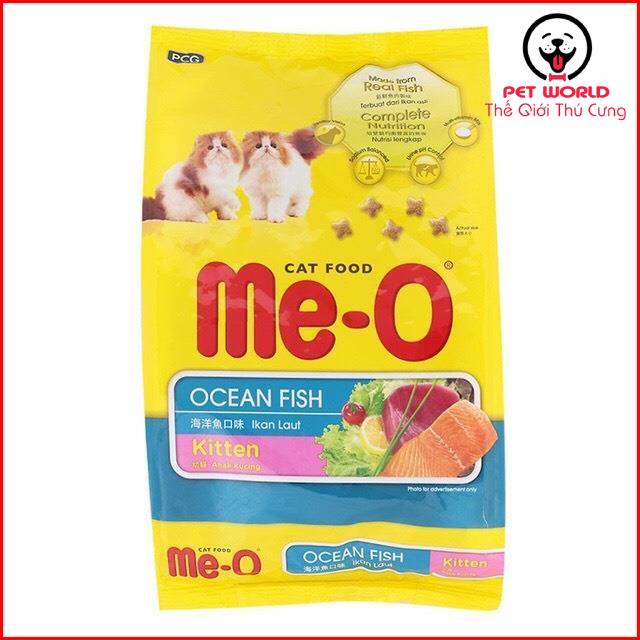 Thức Ăn Dạng Viên Cho Mèo Con Hạt Me-O Kitten túi 1,1kg vị Cá Biển