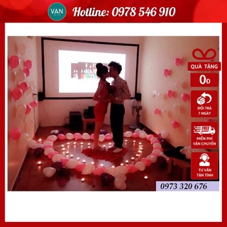 SET nến sinh nhật, tỏ tình ( 50 nến + 300 cánh hoa + 50 bóng tim)