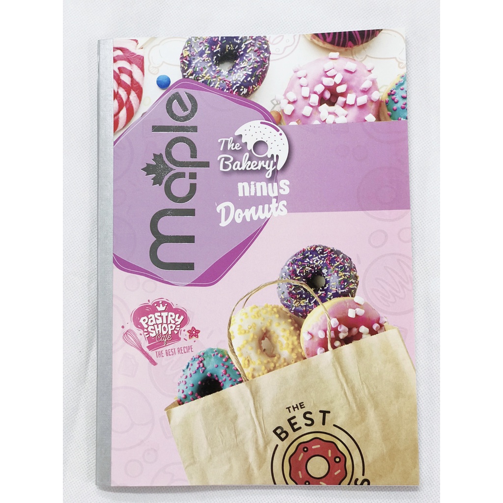 Vở kẻ ngang Mc.ple 80 trang DONUT bánh vòng sặc sỡ - 2070 - định lượng 70gsm