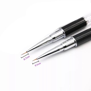 Cọ râu cán đá, cọ vẽ nét nail siêu thẳng
