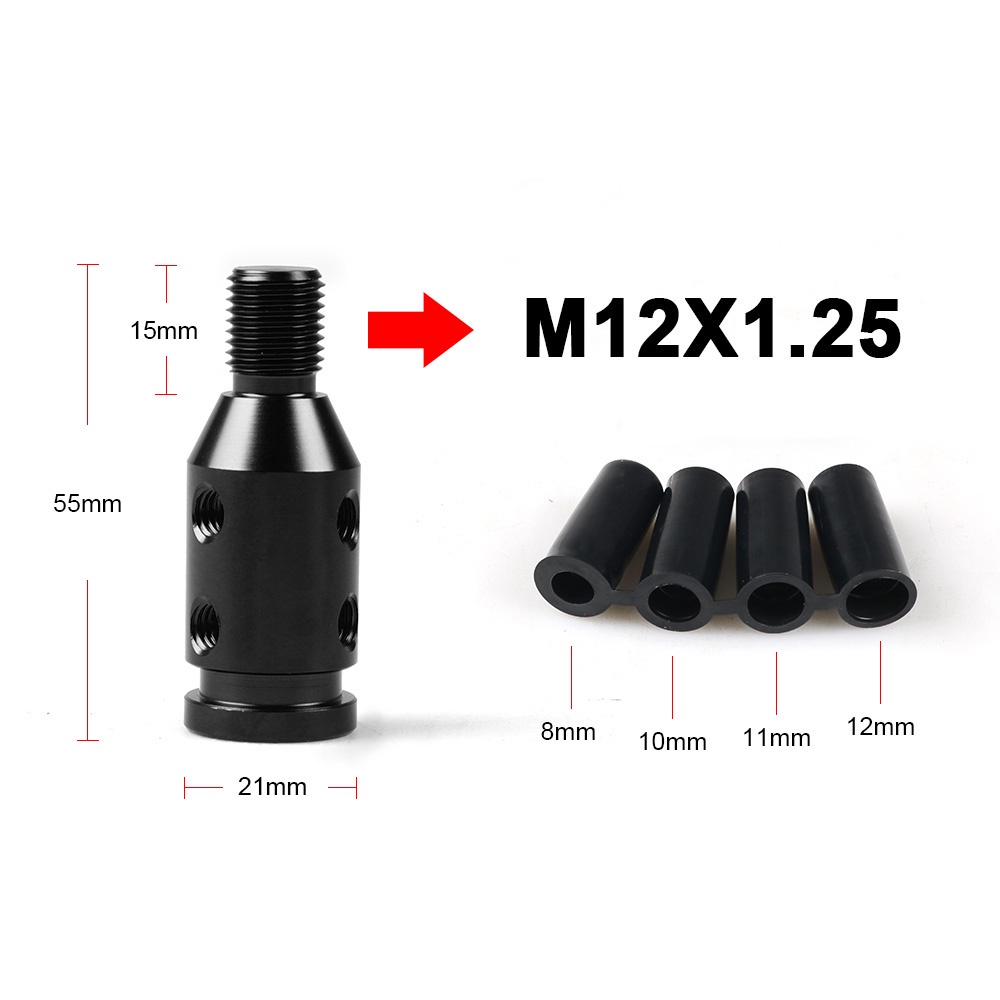 Bộ Chuyển Đổi Cần Số Xe Hơi Bằng Hợp Kim Nhôm Thông Dụng Cho M10x1.5 / M12x1.25