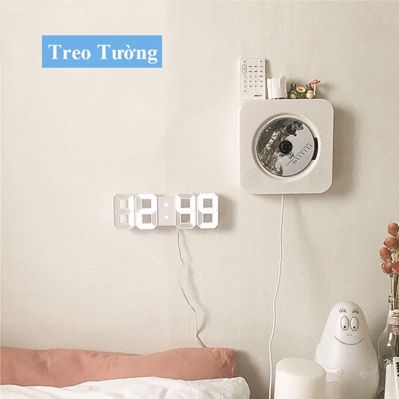 Đồng hồ led 3D để bàn, treo tường ( Có báo thức, Nhiệt độ, Ngày tháng )