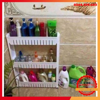 Kệ để đồ 3 tầng có bánh xe