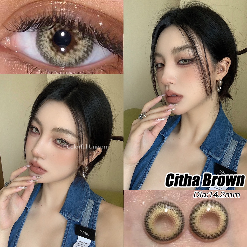 Kính áp tròng Colorhunter Dùng 1 Năm 14.2mm 0 - 8 Độ 1 cặp