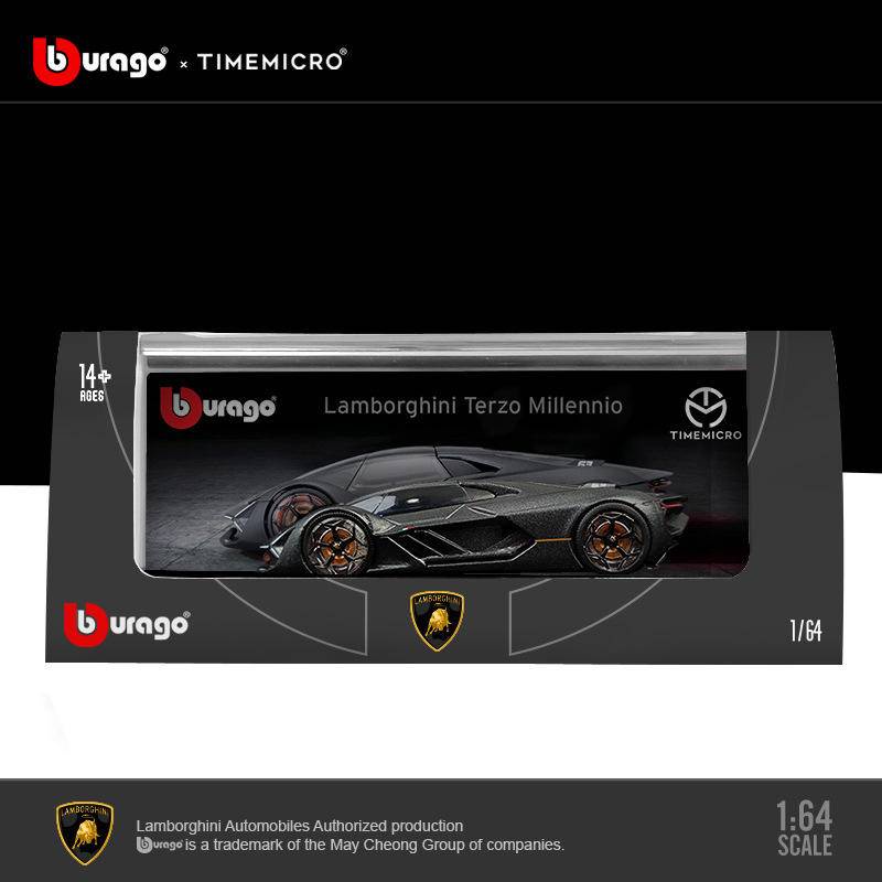 TimeMicro 1:64 Bburago Lamborghini Three Thousand Years Terzo Millennio Bộ sưu tập đồ chơi quà tặng mô hình ô tô đúc chết