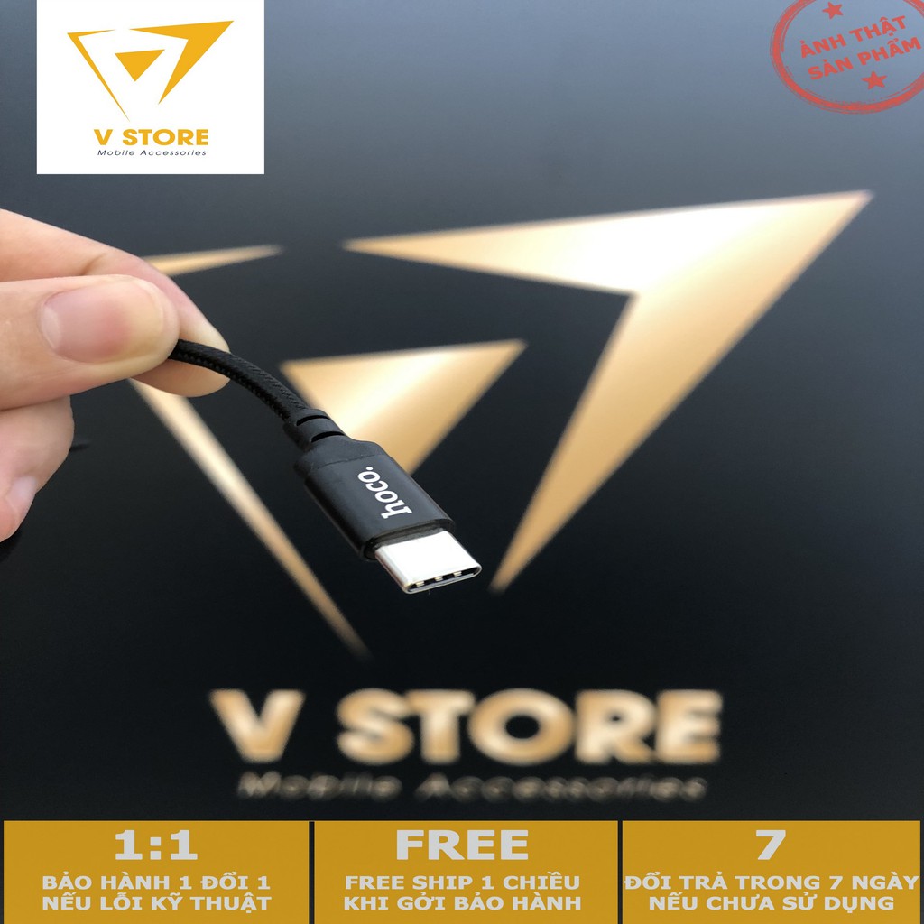 Dây cáp sạc nhanh cho ip android lightning micro usb type c dây dù nhựa hoco x14 x37 dài 1m 2m [hoco đà nẵng