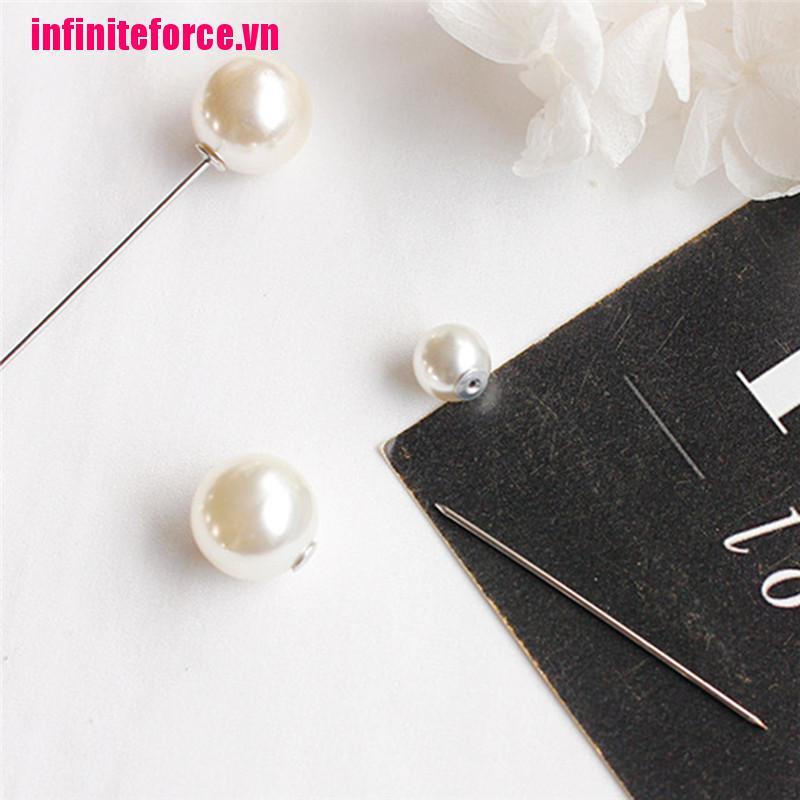 Ghim cài áo trang trí đính ngọc trai giả sang trọng