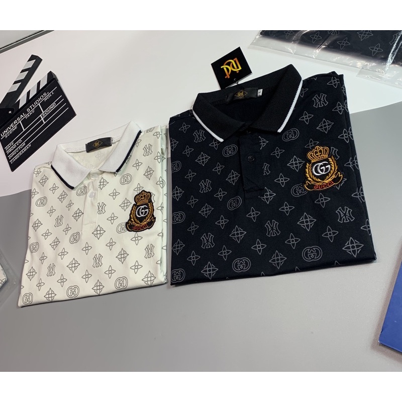 Áo thun cổ trụ thêu logo nổi(chất thun cotton 100%) | BigBuy360 - bigbuy360.vn