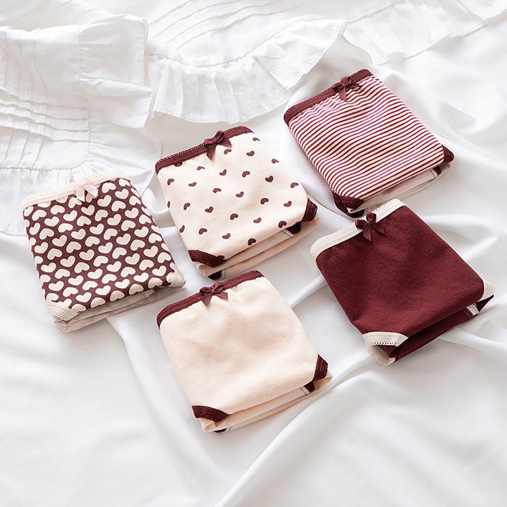 Quần Lót Họa Tiết Trái Tim Dễ Thương Quyến Rũ Cho Nữ