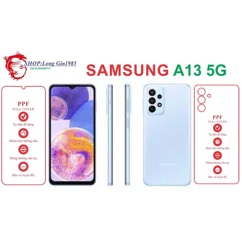 Samsung A13 5G miếng dán trong Ppf mặt sau và mặt trước chống va đập chống trầy xước tốt